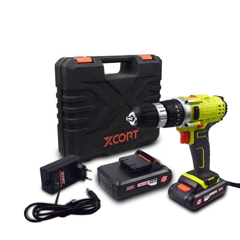 XCort Cordless Electric Drill With Cordless Impact Screwdriver - Static Auto Care