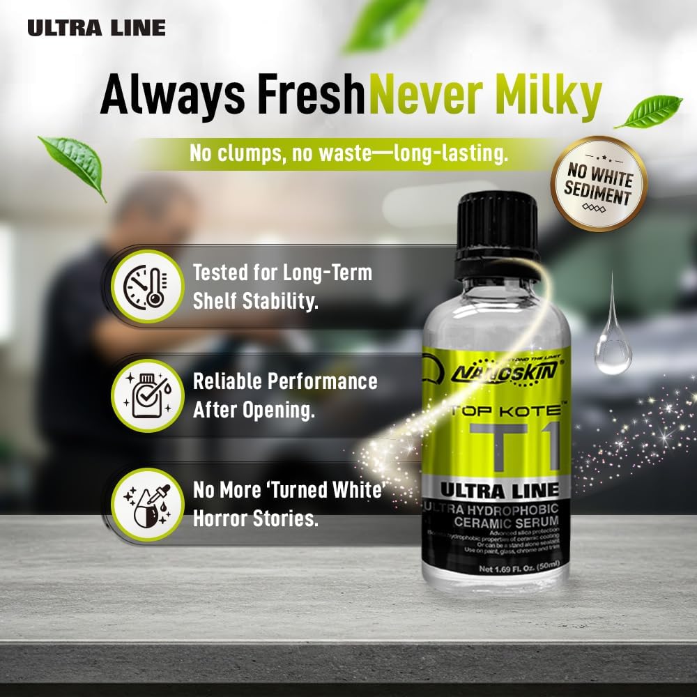 Nanoskin T1 Ultra Hydrophobic Ceramic SiO2 Coating Kit - Static Auto Care