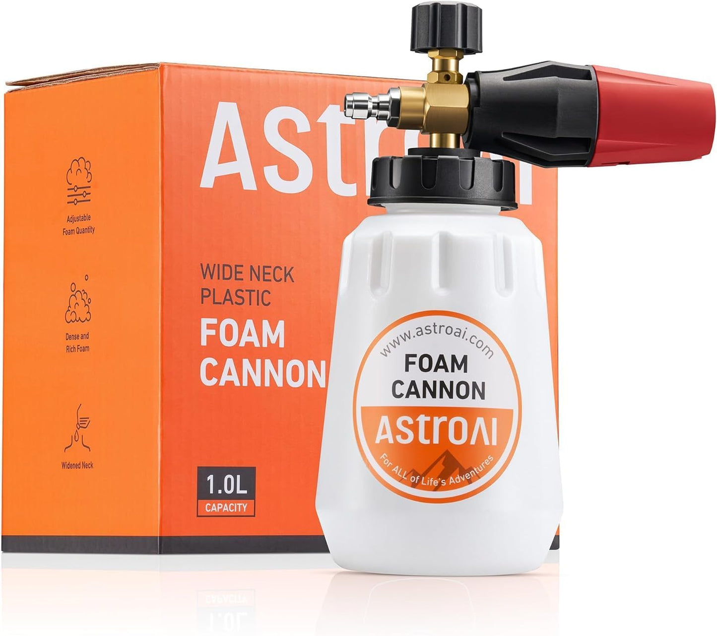 AstroAI Foam Cannon Heavy Duty Car Foam Blaster 1L - Static Auto Care