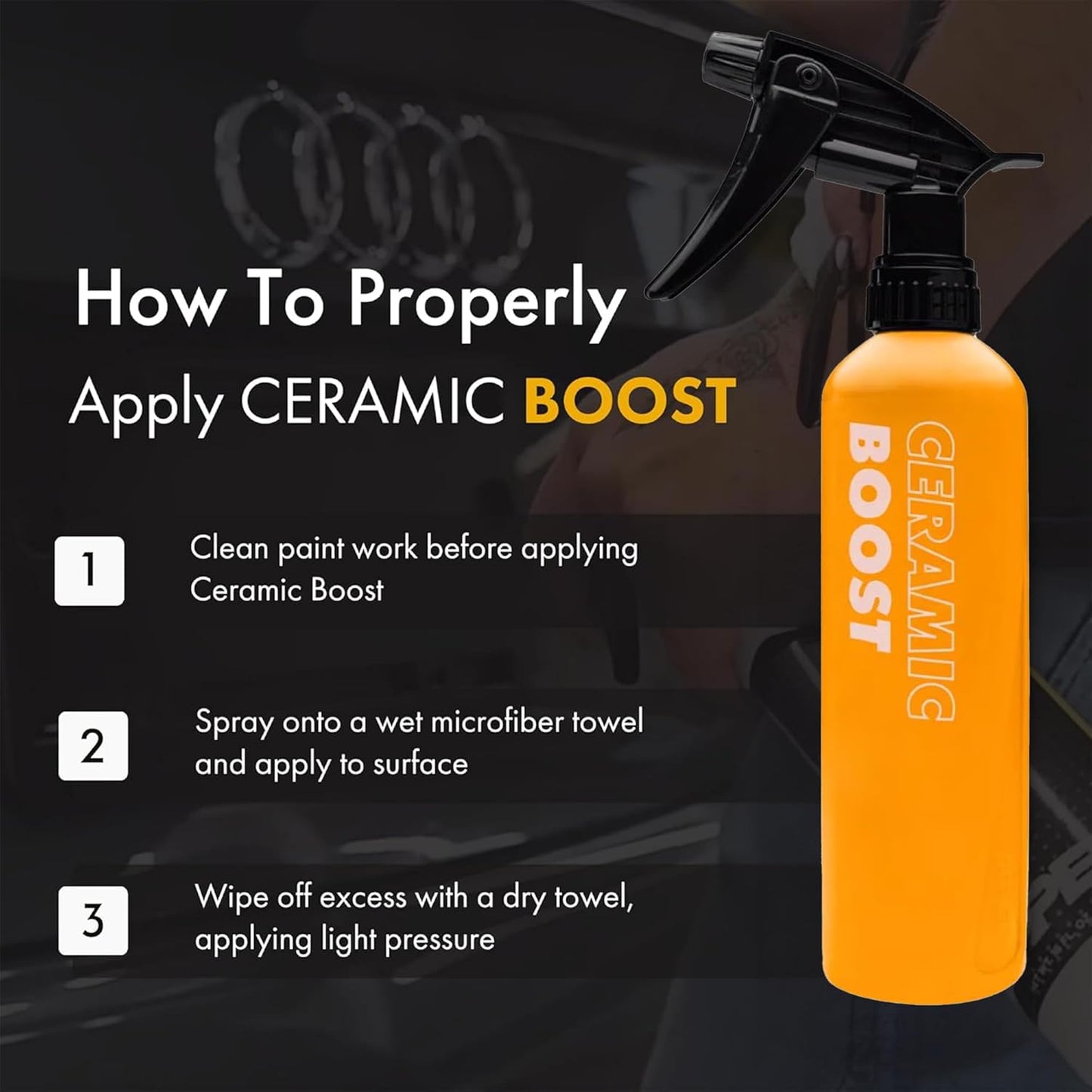 XPEL Ceramic Boost Silicon Dioxide Coating Trigger Spray - Static Auto Care