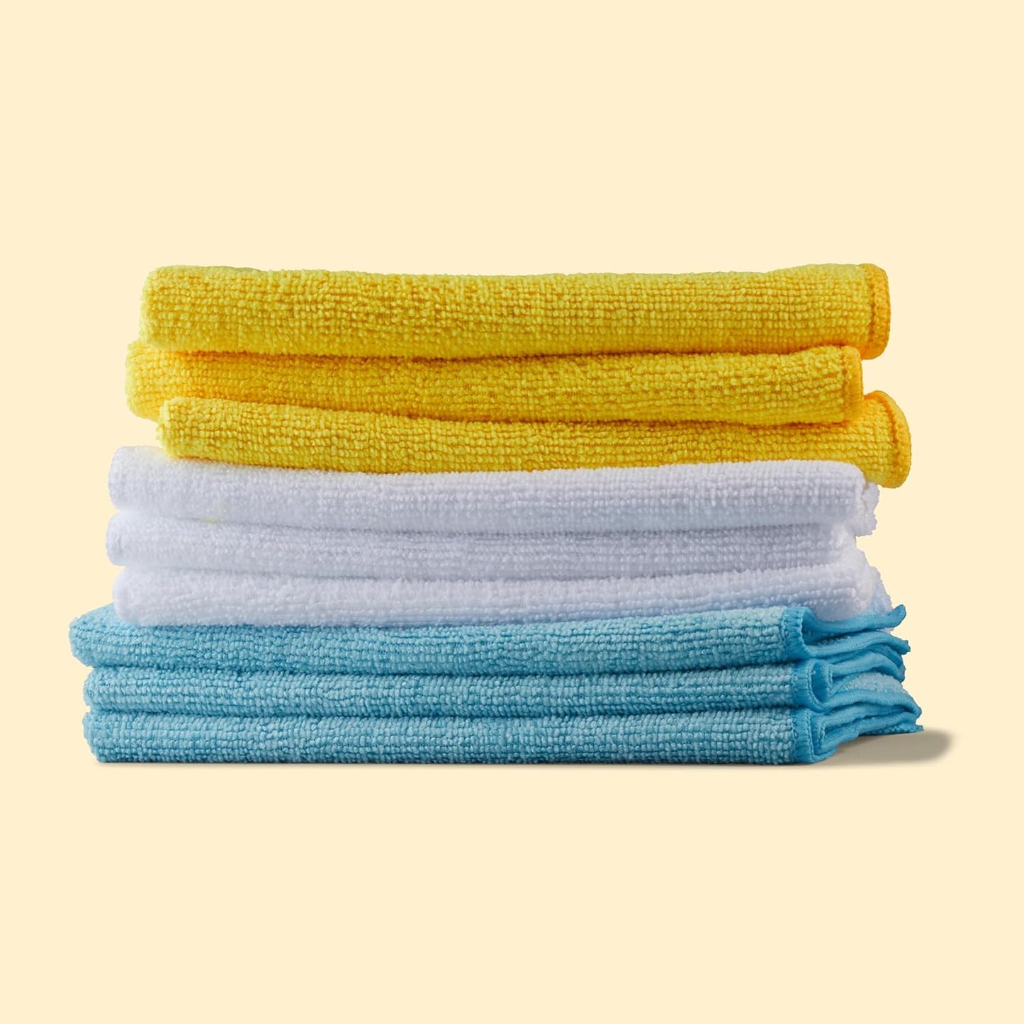 Amazon Basics Microfiber Non-Abrasive Cloths Pack - Static Auto Care