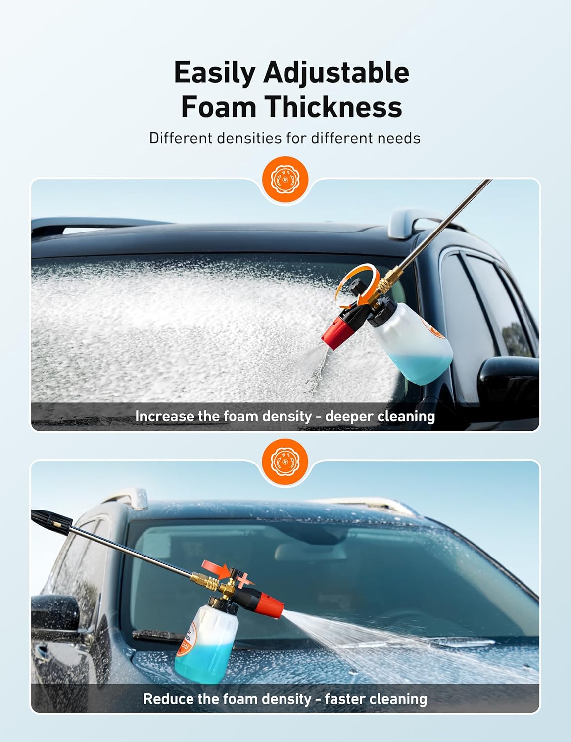 AstroAI Foam Cannon Heavy Duty Car Foam Blaster 1L - Static Auto Care
