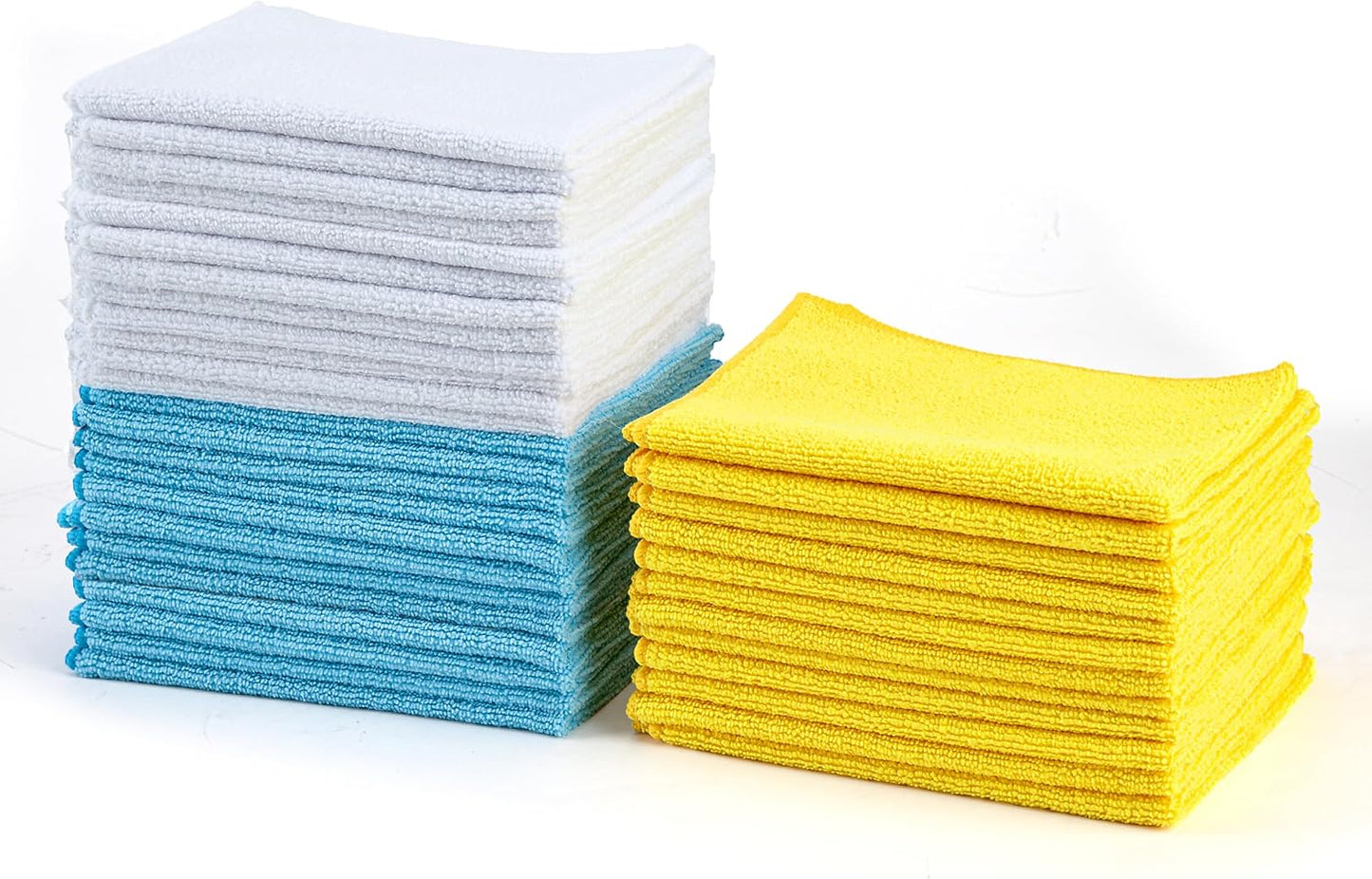 Amazon Basics Microfiber Non-Abrasive Cloths Pack - Static Auto Care