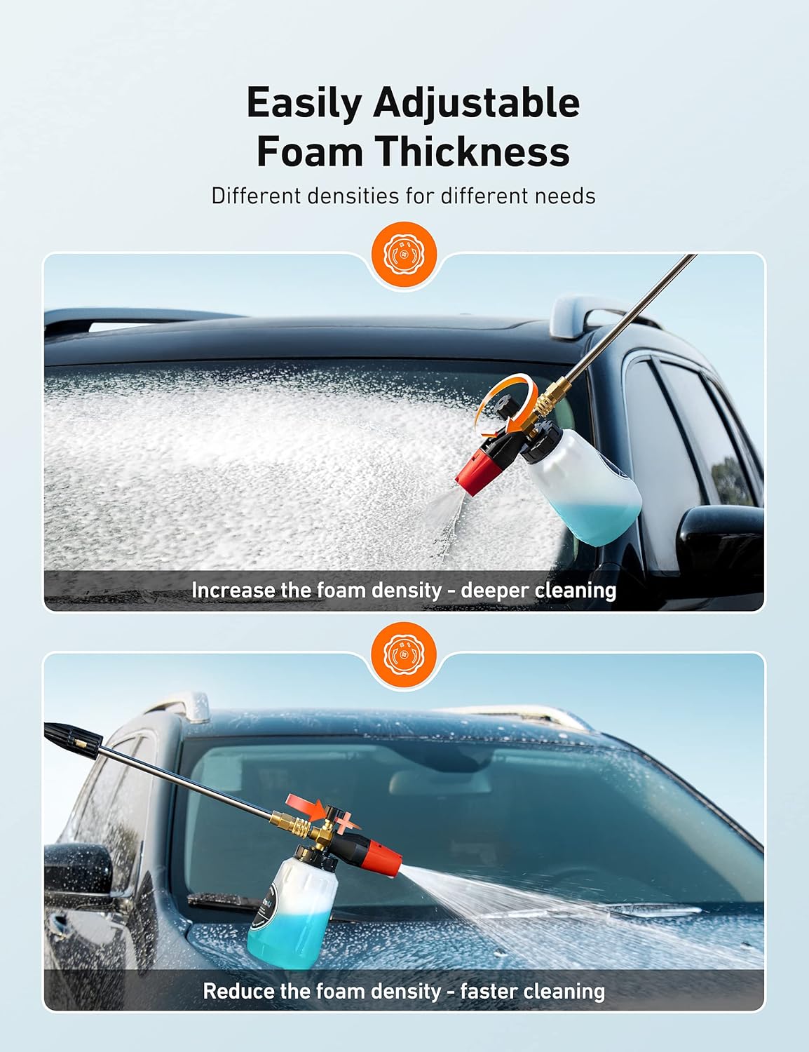 AstroAI Foam Cannon Heavy Duty Car Foam Blaster 1L - Static Auto Care