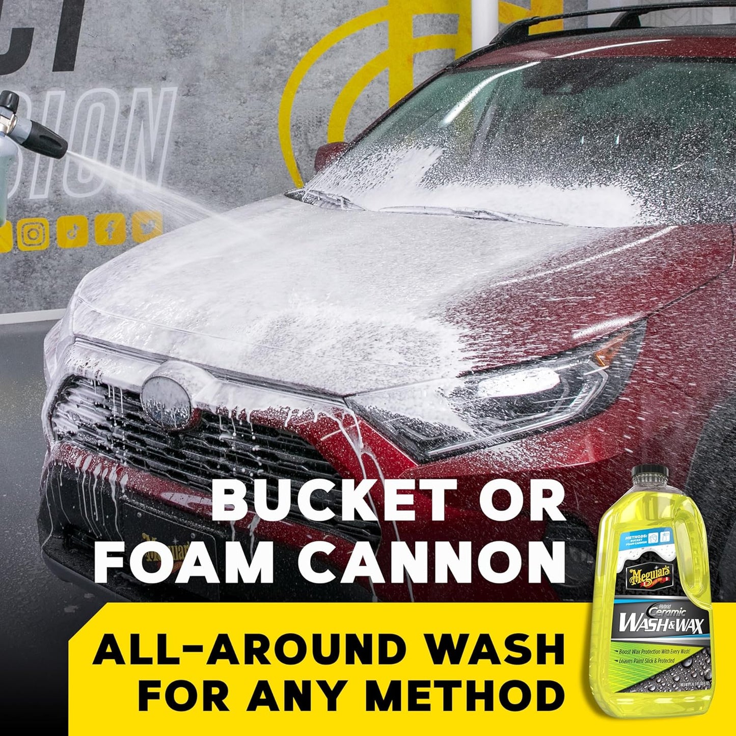 Meguiar's Hybrid Ceramic Wash & Wax Extreme Water Beading - Static Auto Care