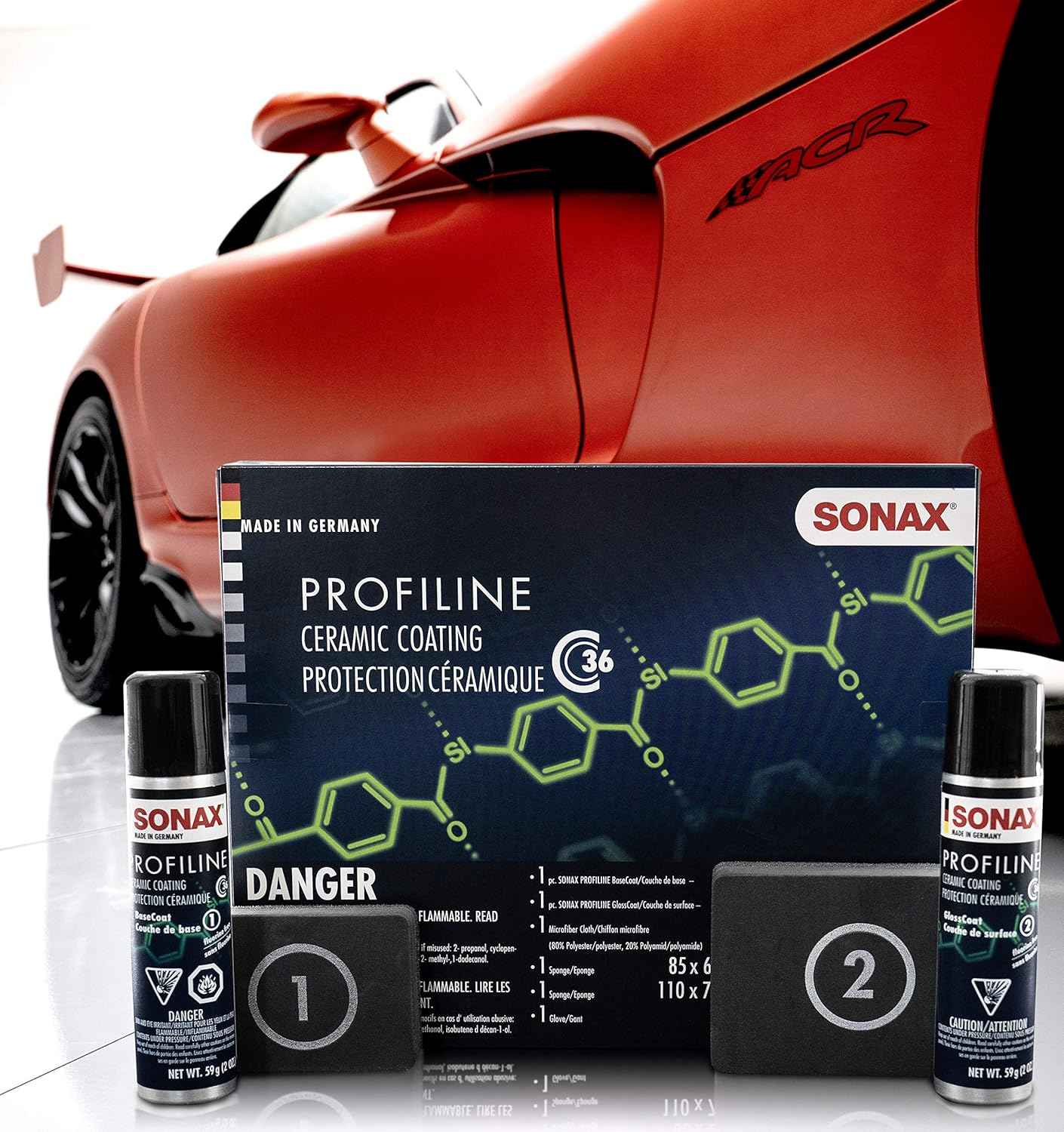 Sonax CC36 Ceramic 2-Stage Coating Kit - Static Auto Care