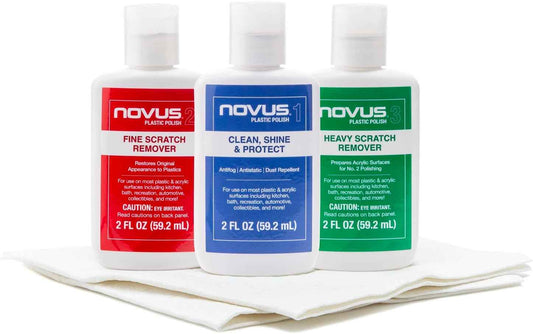Novus 7136 Plastic Polish & Repair 3pce Kit - 2 oz. - Static Auto Care