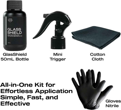 Nasiol GlasShield Nano Rain Repellent 5pce Spray Kit - Static Auto Care