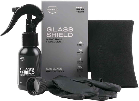 Nasiol GlasShield Nano Rain Repellent 5pce Spray Kit - Static Auto Care