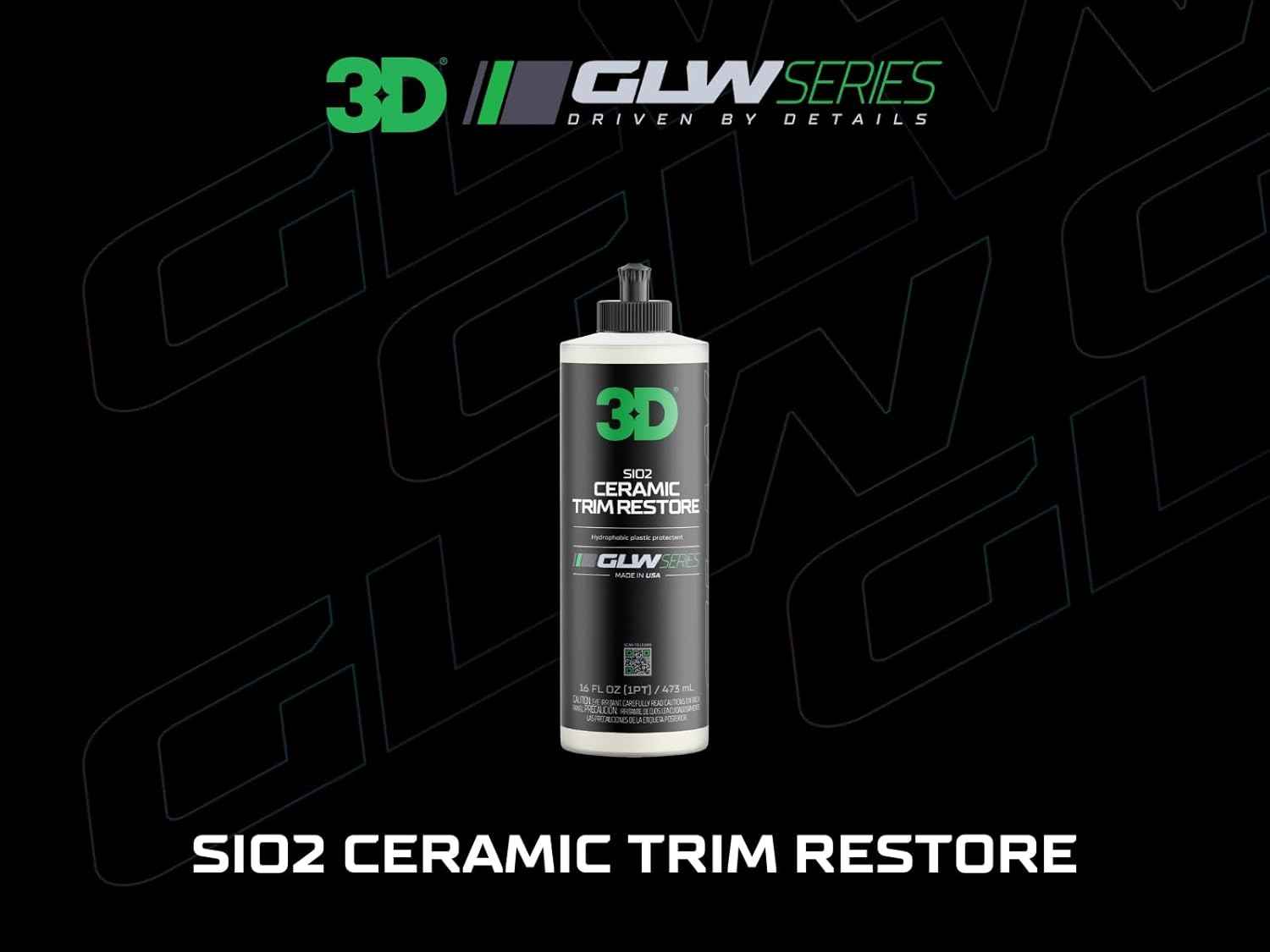 3D Si02 Ceramic Trim Restore - GLW Series - Static Auto Care