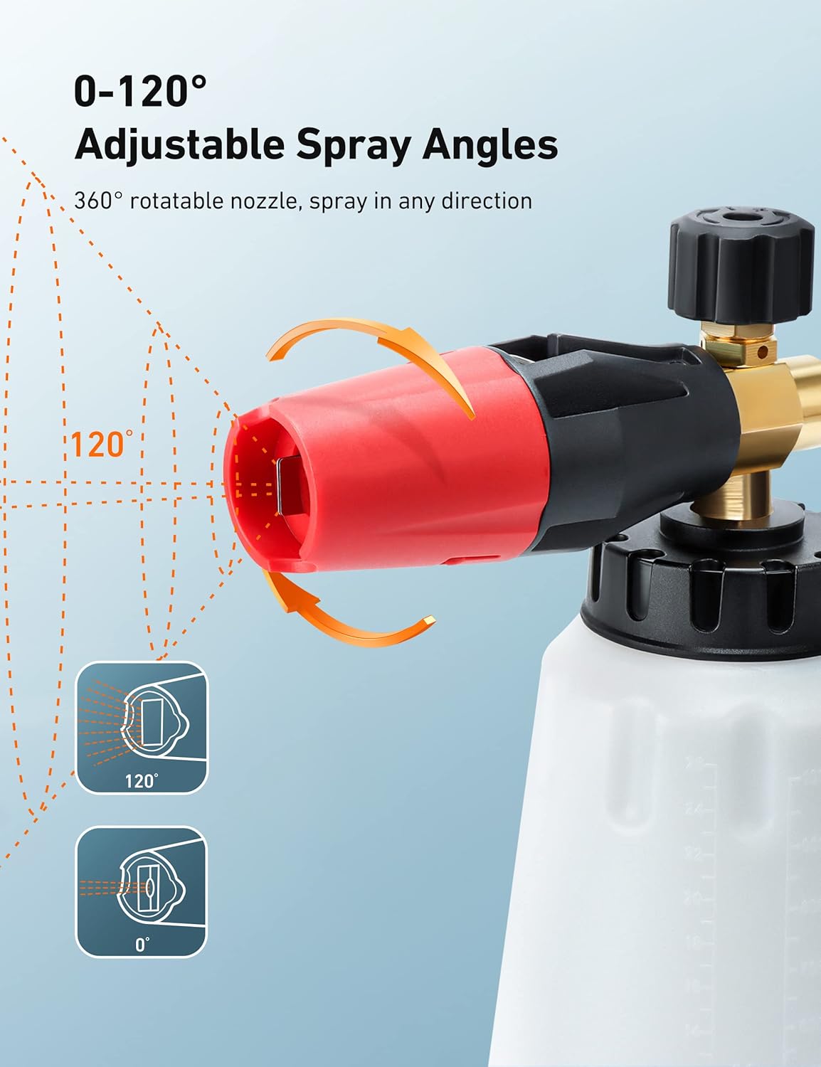 AstroAI Foam Cannon Heavy Duty Car Foam Blaster 1L - Static Auto Care