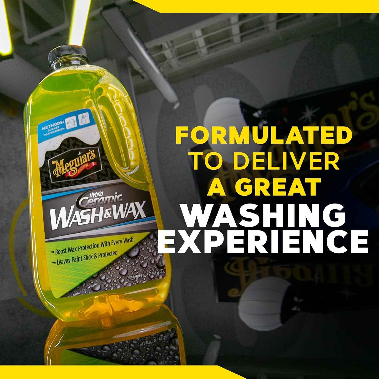 Meguiar's Hybrid Ceramic Wash & Wax Extreme Water Beading - Static Auto Care