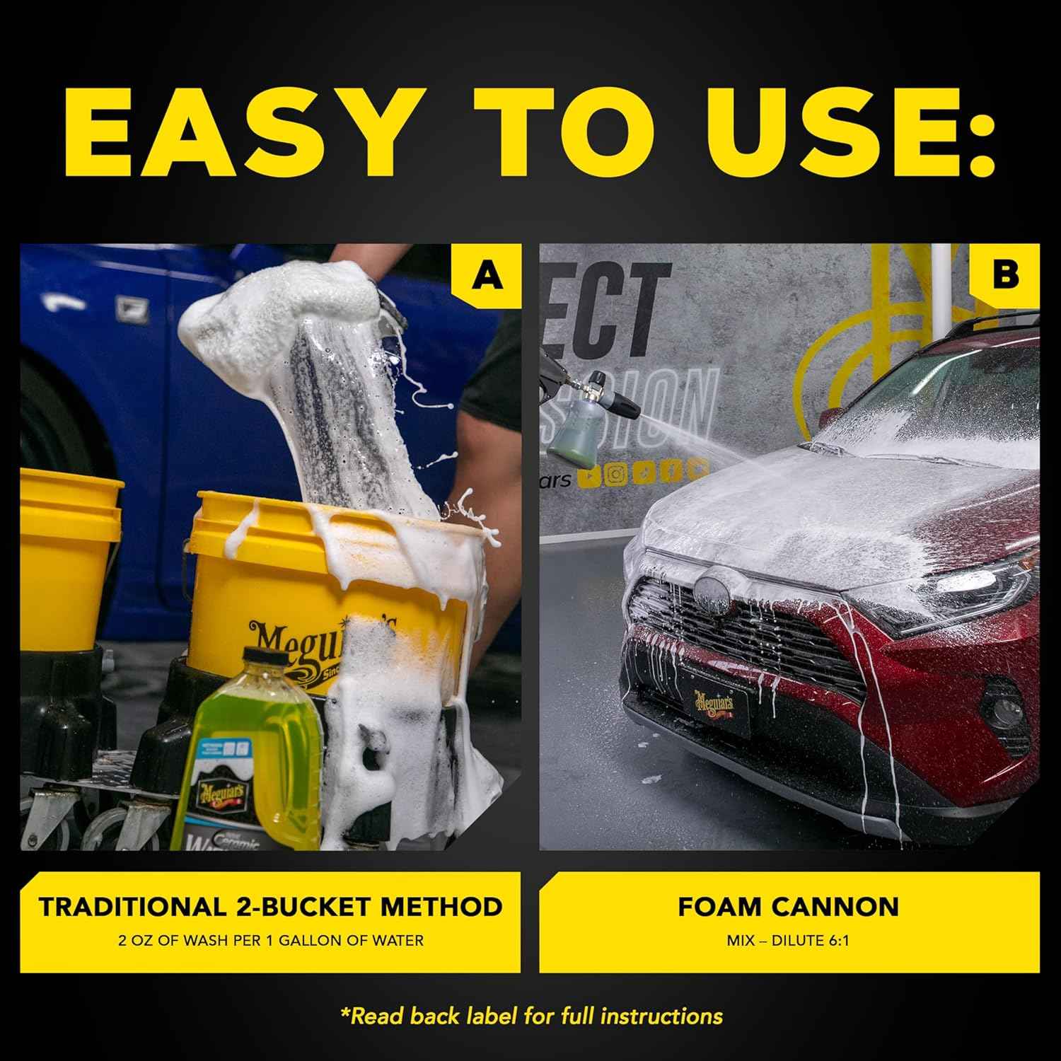 Meguiar's Hybrid Ceramic Wash & Wax Extreme Water Beading - Static Auto Care