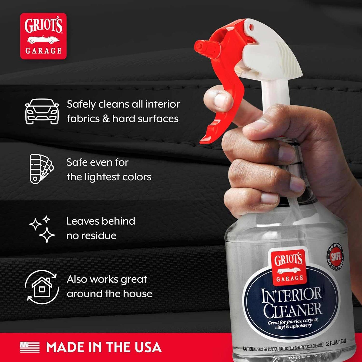 Griot's Garage 11104 Interior Cleaner 35oz/1L - Static Auto Care