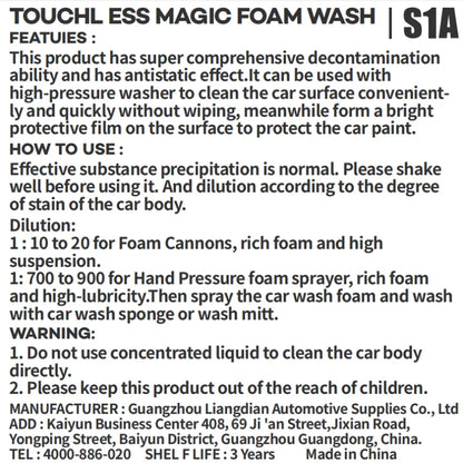 SRB Touchless Magic Extreme Foam Wash Shampoo - Static Auto Care