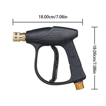 SeaMetal Short Handle High Pressure Washer Gun + Nozzle Set - Static Auto Care